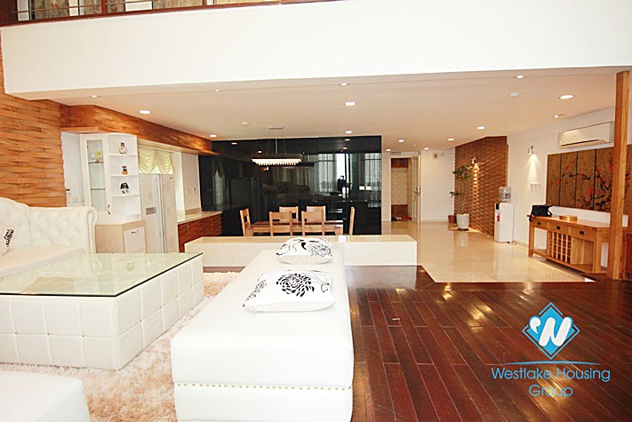 Hight quality penthouse apartment with 4 bedrooms for rent in Ciputra, Westlake Tay Ho, Hanoi, Vietnam